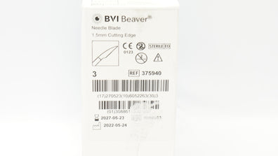 BVI Beaver  375940 Needle Blade Cutting Edge 1.5mm - Box of 3